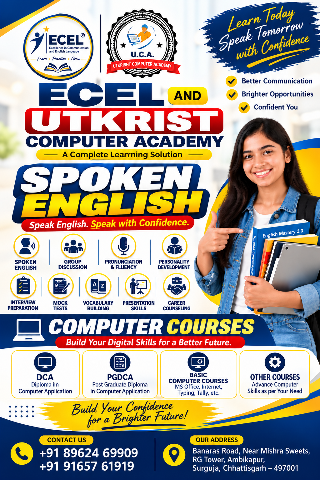 ECEL English Learning Centre & Utkrist Computer Academy | Spoken ...